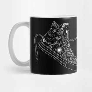 Leo high tops - Black &amp; White Mug